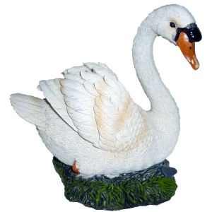 Фотография Сувенир Белый лебедь на траве 4857 13х14,5см