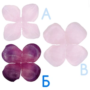 Картинка Заготовка для розы 190-3 Фиолетовая круг 4-кон. (x1) 10см 2174шт/кг