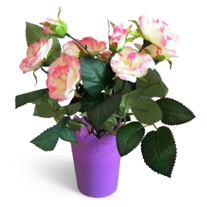 Покупаем с доставкой до Йошкар-Олы Букет искусственных роз в горшке 621