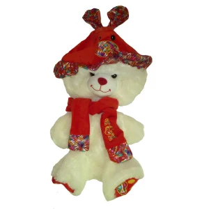 Картинка Шкура м/игр. Медведь в шляпе с шарфом 90см