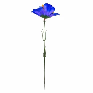 Фото Цветы георгин искусственный (бордо/синий) 169-743 35см