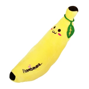Товар Мягкая игр. Банан с листочком "I love banana" 35см