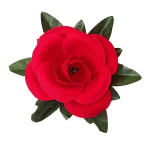 Фото Головка розы Манзура барх. с листом 4сл 14,5см 1-2 400АБ-л068-201-191-147-107 1/30