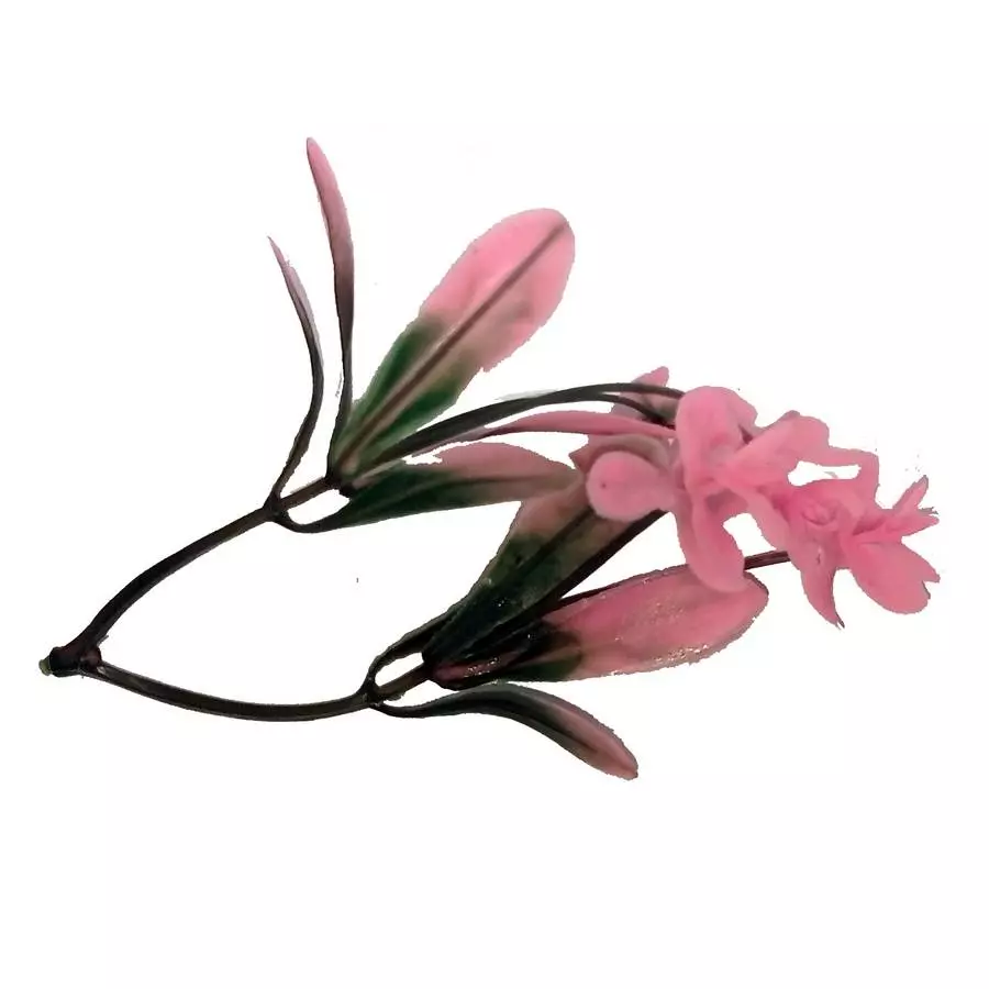 Добавка на ветку сквозняк двойная с розовыми цветочками 11,5см 418шт/кг фото 1