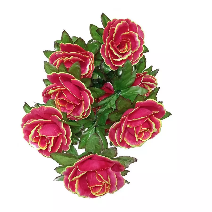 Фотография Букет с розами на 9 голов 77см 486-785