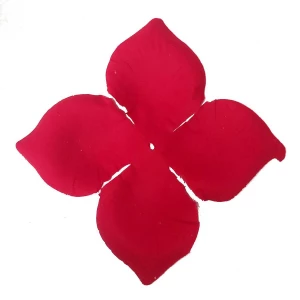 Картинка Заг-ка для розы бархатной YZ-76 красной 3-ий слой 4-кон.остр. 10,5-14см 664шт/кг