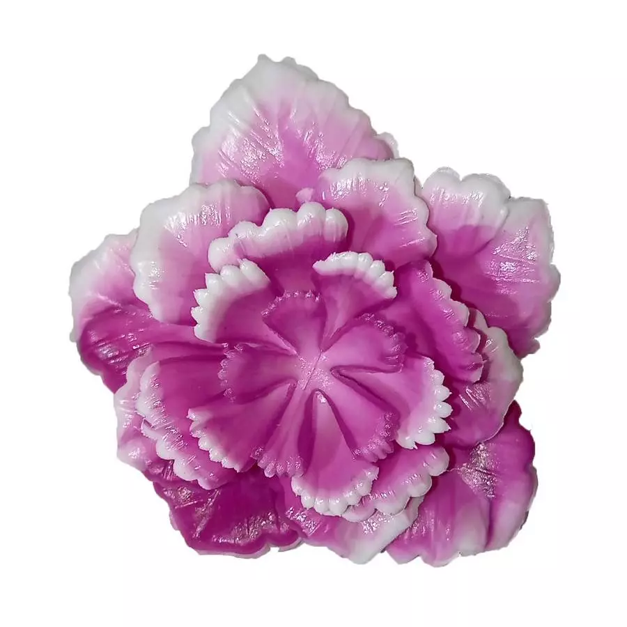 Головка розы Алабаш (пластиковая) фиолет. 5сл 7,5см (199шт/кг) 1/30 фото 3