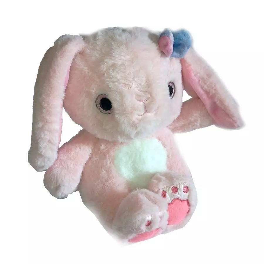 Мягкая игрушка Кролик (зайчонок) меховой фото 4