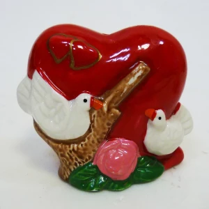 Фотография Сувенир Два голубя и красное сердце 2181 7см