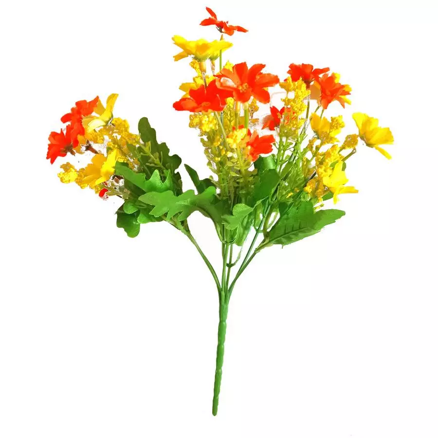 Букет ромашек полевых (7 веток - 20-25 цветков) 911-011 31см фото 6