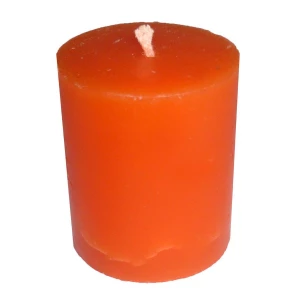 Товар Оранжевая свеча 4x4,8см