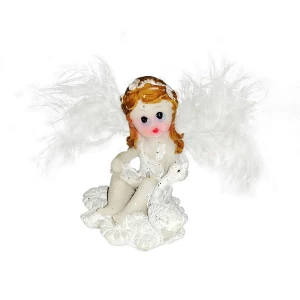 Купить Сувенир Ангел с крыльями из перьев 6см 1065