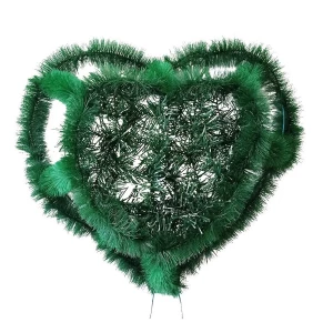 Картинка Фон ритуальный GREEN Сердце 2-яруса к16-р70-ц54-лк48 63см