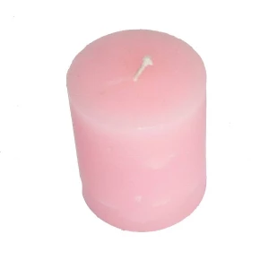 Фотография Розовая свеча 4x4,8см
