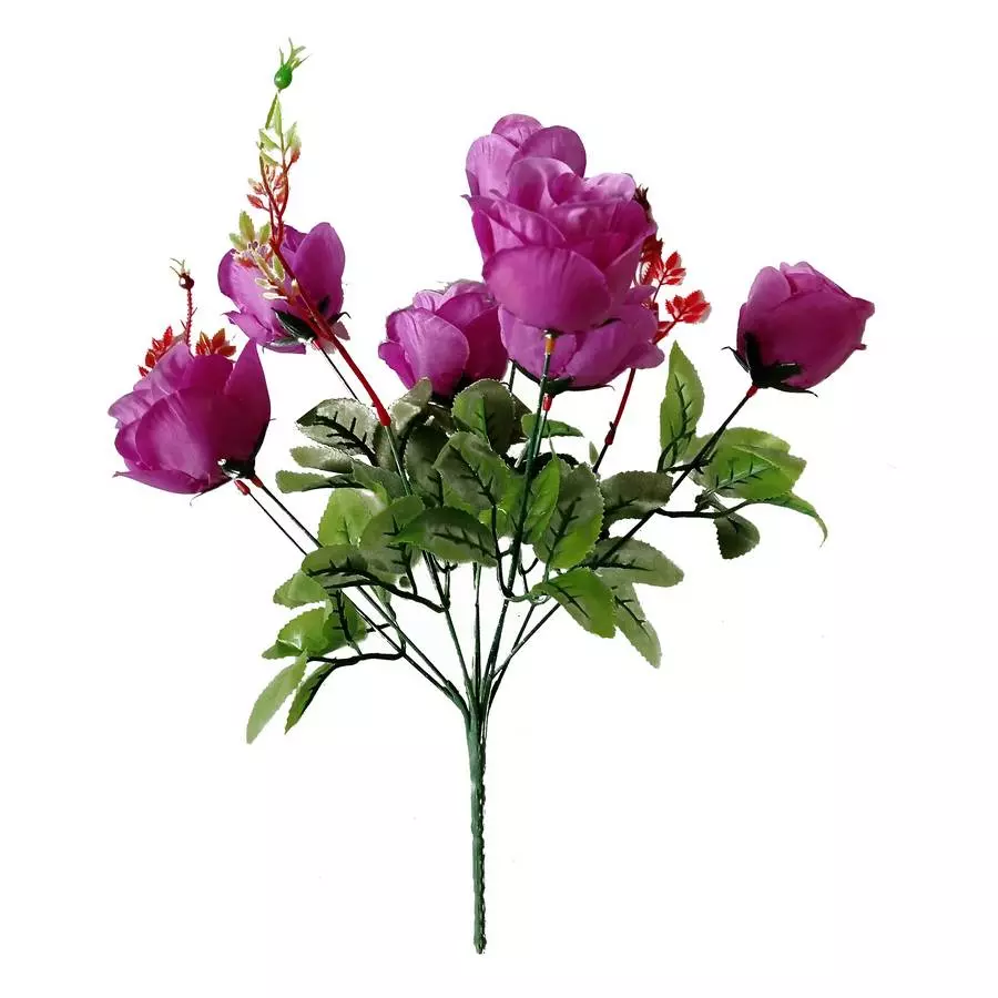Фотография Букет с розами на 7 голов 40см 225-480