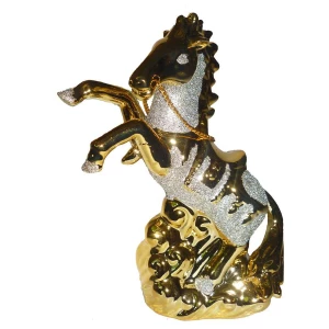Фотка Сувенирный Конь с позолотой 4360 21см