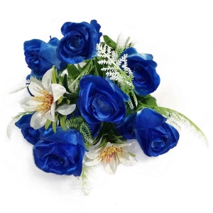 Купить в Архангельске Букет 10 роз и 2 лилии 44см
