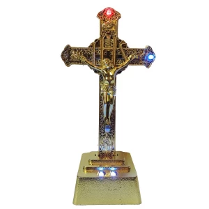 Картинка Сувенир Иисус крест с подсветкой 2780 23см