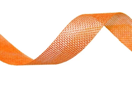 Картинка Лента из искусственного льна Оранжевый 2,5см x 25 ярд 000551225/10