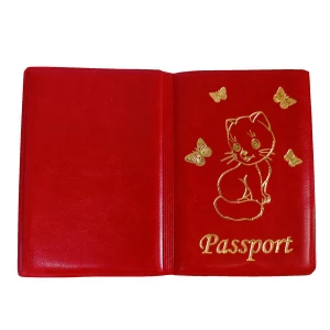 Фото Обложка для паспорта Киска с бабочками Passport