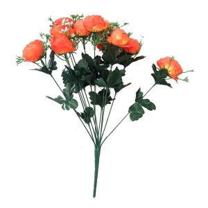 Заказываем  Букет с 12 пионовидными розами (зел.-бел. добавки) 48см