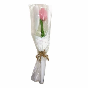 Фотка Тюльпан мыльный розовый (подар. упак.) 29см