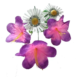 Покупаем с доставкой до Великих Луков Цветочная композиция лилий с ромашками 8 голов (2 вида 3+5) 40см 414-585+453