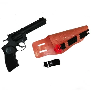 Картинка Пистолет в кобуре с присосками MX-5 22x12см