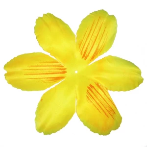 Картинка Заготовка для тюльпана Люкс 73-021 Жёлтая 1-ый слой 6-кон. 14,5см (x1) 635шт/кг