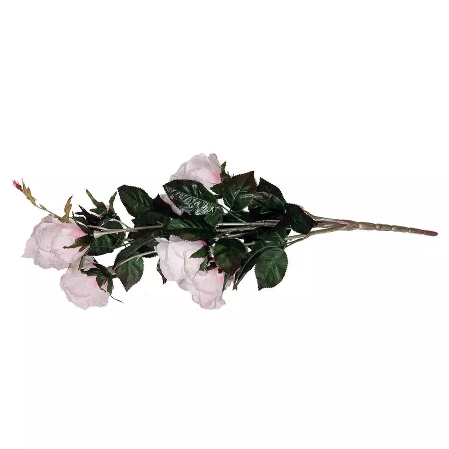 Фотография Букет с 7 розами и 2 бутона НЕЖНЫЕ ЦВЕТА 76см