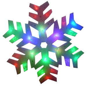 Картинка Светящаяся Снежинка со звёздами 5146 40см