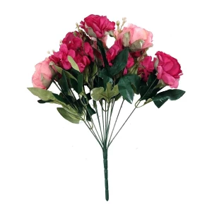 . Продаём Букет с 7 розами и 3 буточниками мелких цветов 46см