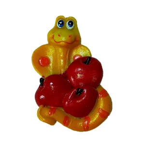 Картинка Магнитик Змейка с ягодами (фруктами) 3554
