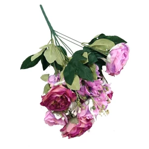 . Продаётся Букет с 7 розами и 3 буточниками мелких цветов 46см