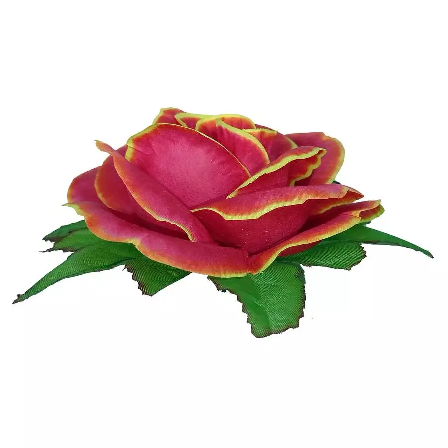 Головка розы с листом 5сл 17см 1-1-2 466АБВ-л084-204-191-172 1/14 фото 5