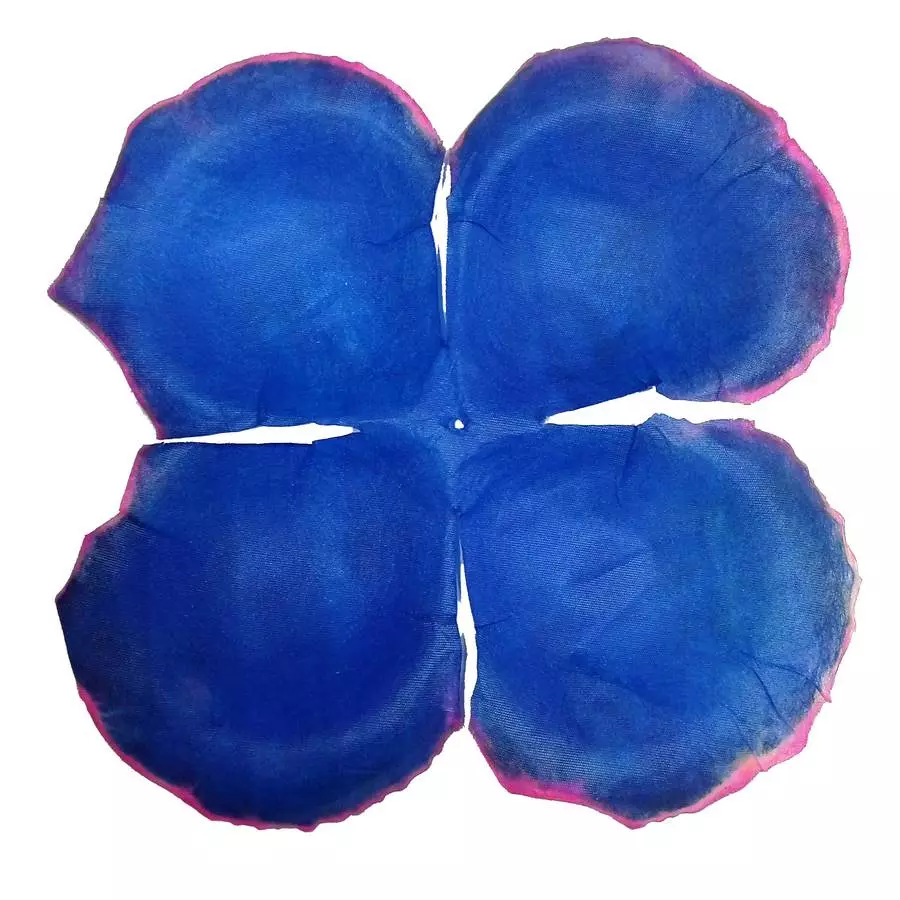 Заг-ка для розы YZ-63 синей с роз.кантом 4-кон. больш. кругл. 17-19,5см 652шт/кг фото 1