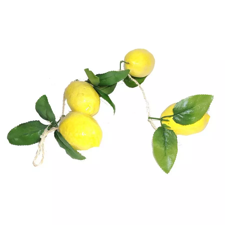 Фотография Лимоны (8x5см) на ветке пенопластвые 50см