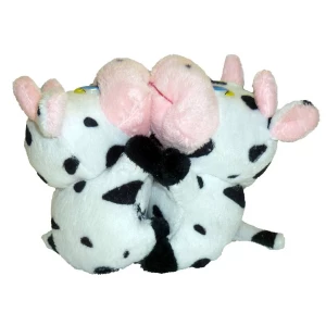 Фото Мягкая игрушка музыкальные поцелуйчики ДВД Большая Пара бык и корова