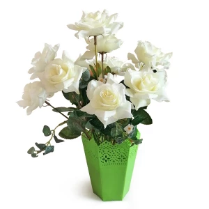 Купить в Йошкар-Оле Букет искусственных роз в горшке 620 35см
