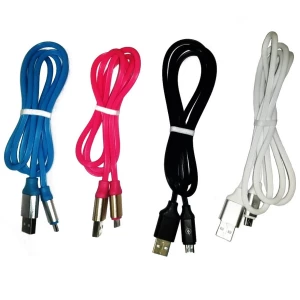 Фотография Кабель USB MicroUSB №12 V8 ассорти цветов 1м