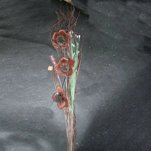 Покупаем по Великим Лукам Сухоцвет три тёмных цветка 947-03 93см