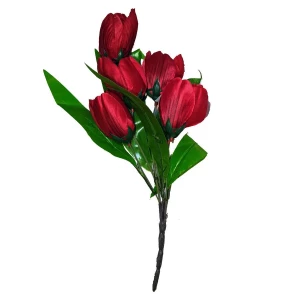Фотография Букет с тюльпанами на 6 голов 33см 524-522