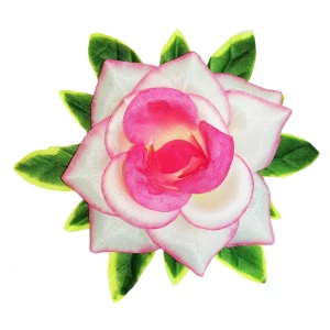 Купить Головка розы Пинкус с листом 5сл 17см 1-1-2 334АБВ-л058-190-173-001 1/28