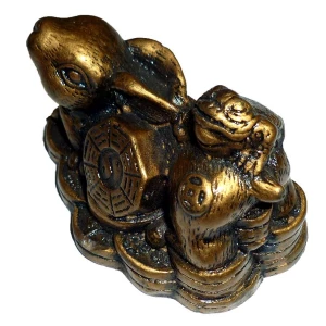 Йошкар-Ола. Продаётся Сувенир Заяц и лягушка на монете 2838 АВ39080 6,5см