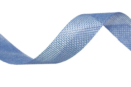 Картинка Лента из искусственного льна Небесно-голубой 2,5см x 25 ярд 000551225/14