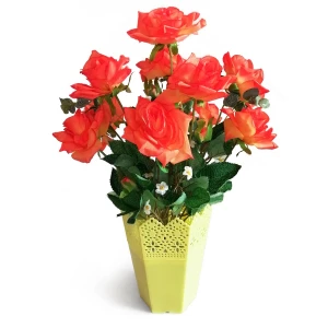 Купить в Йошкар-Оле Букет искусственных роз в горшке 620 35см
