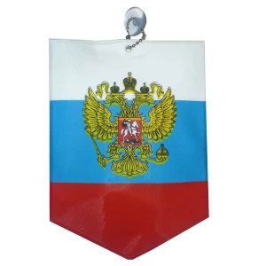 Фотка Вымпел на присоске Триколор с гербом России