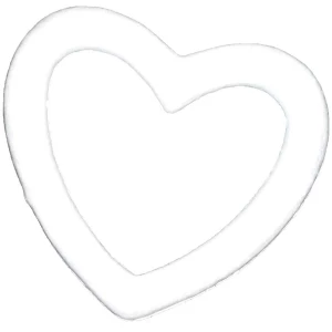 Картинка Сердце пенопласт круглое 230x205мм