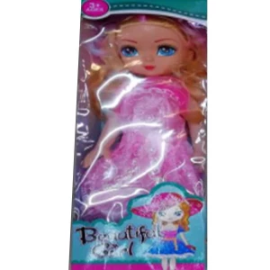 Картинка Кукла в коробке в розовом платье 614-03