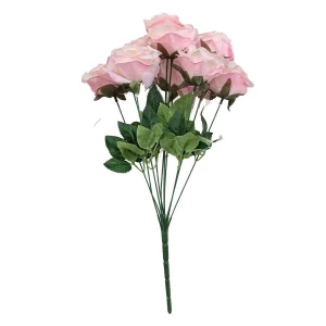 Заказываем  Букет с 10 розами (листья с прожилками) 46см